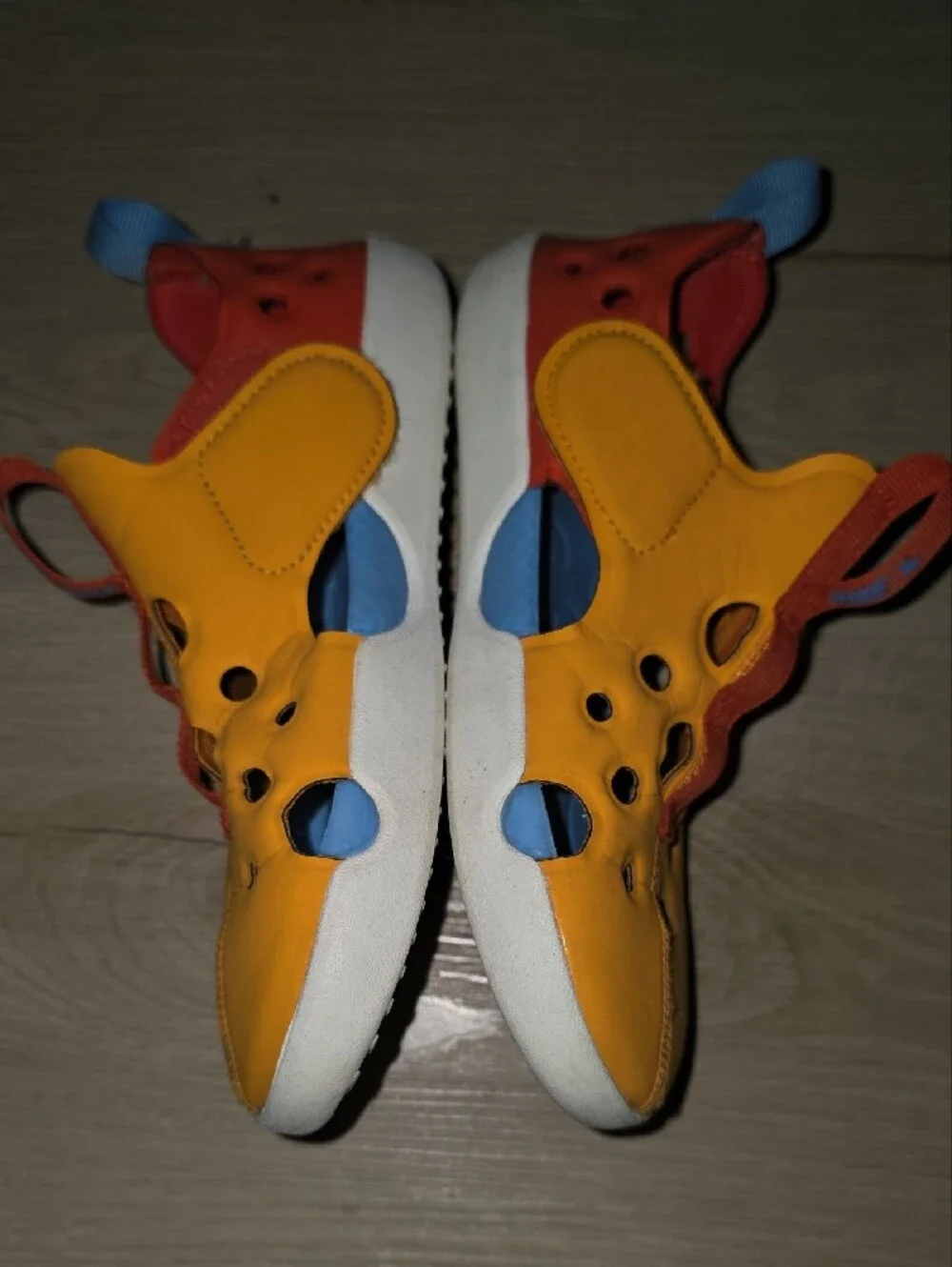 Nike Kids Sunray Protect 4 Water Sandals Orange Peel/Picante Red/University Blue